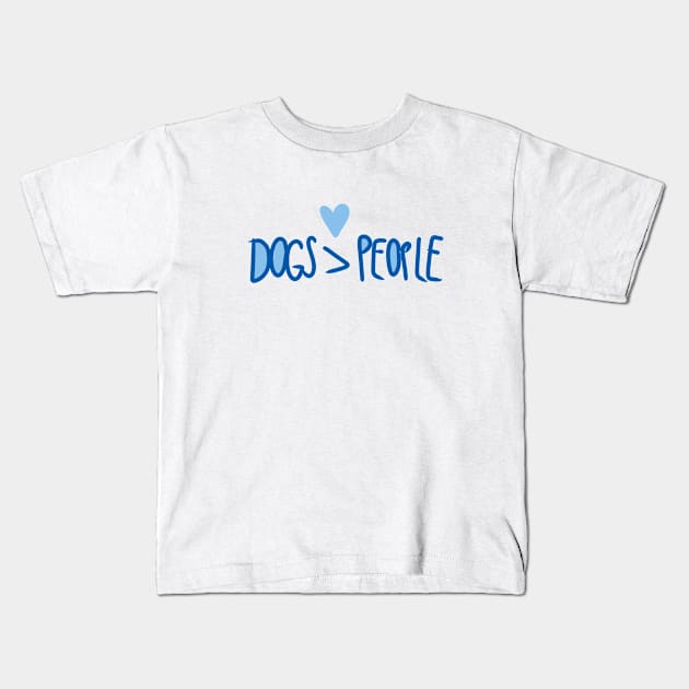 Dogs over People Kids T-Shirt by SpicyNoodle